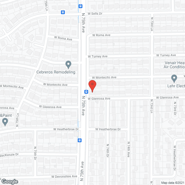 Map of the neighborhood around Gem House Senior Care