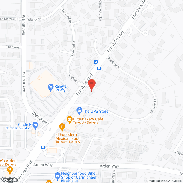 Map of the neighborhood around Welcome Home