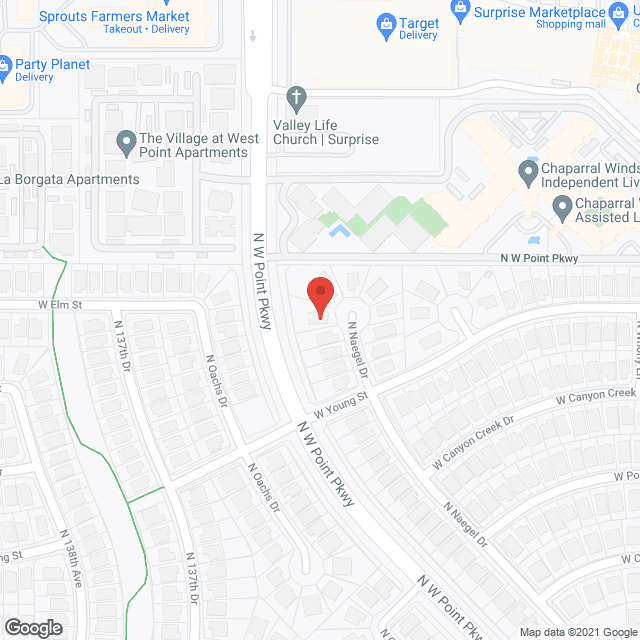 Map of the neighborhood around Patti Ann's ACH