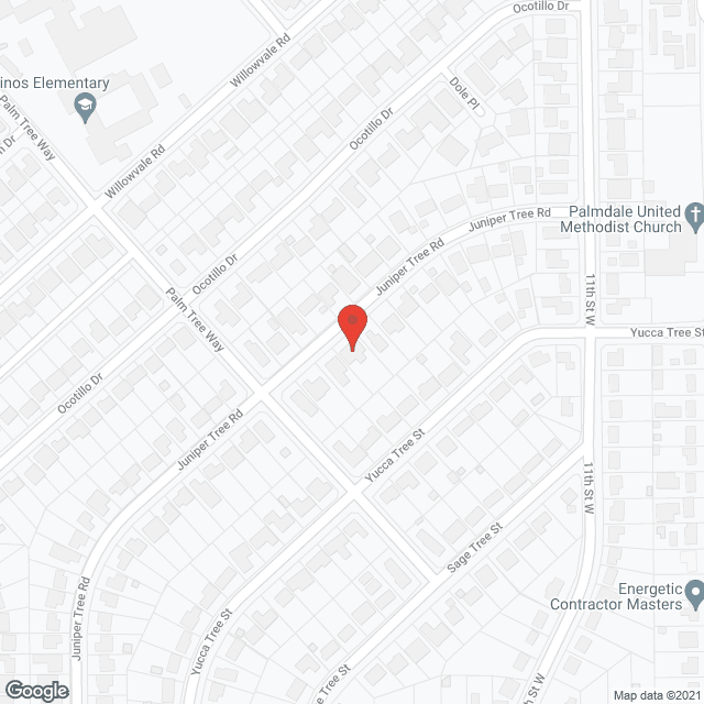 Map of the neighborhood around West Palmdale Manor