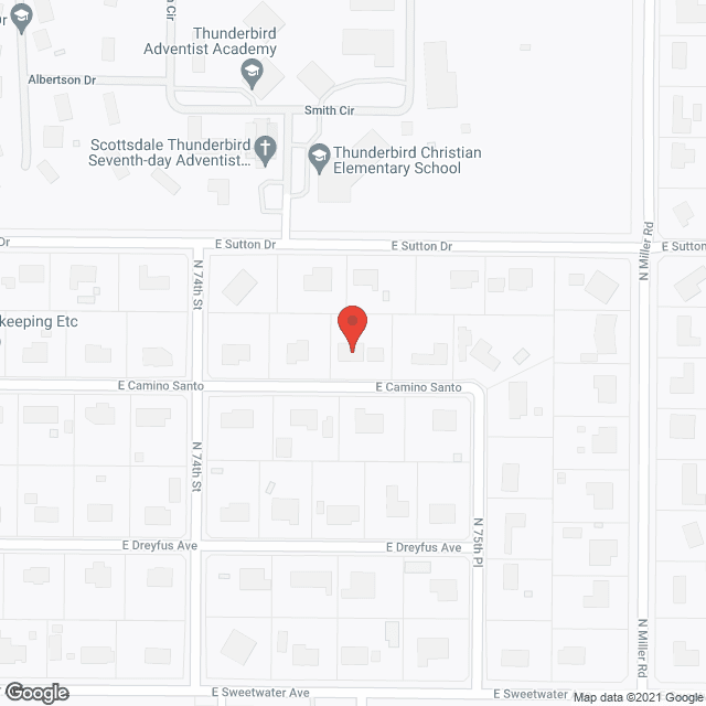 Map of the neighborhood around My Home Sweet Home in Scottsdale