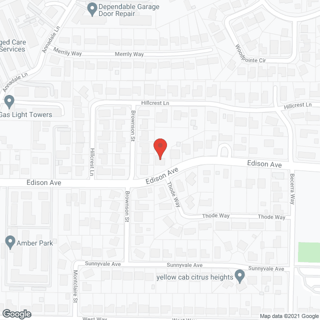 Map of the neighborhood around Edison Estates
