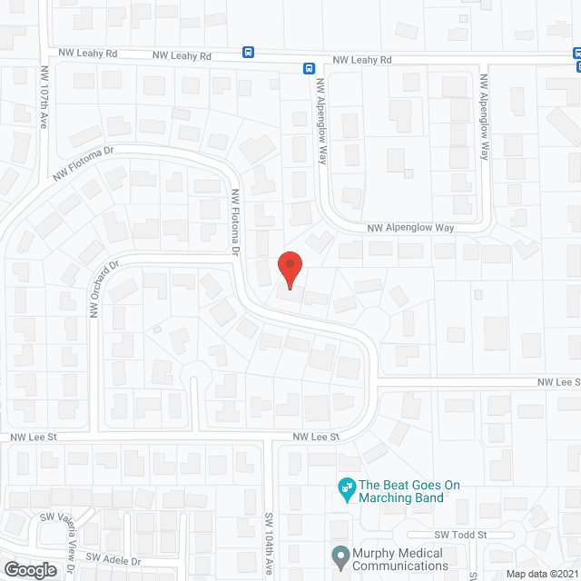 Map of the neighborhood around Sacred Heart Adult Foster Care