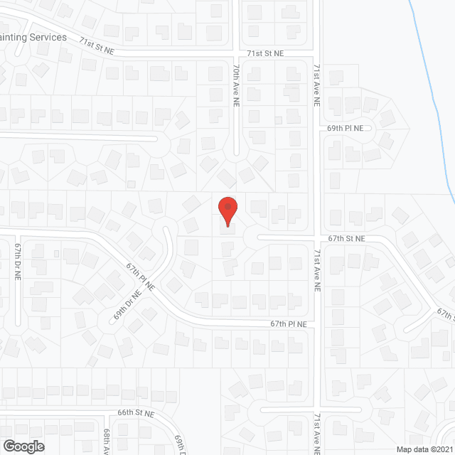 Map of the neighborhood around Our Country Home