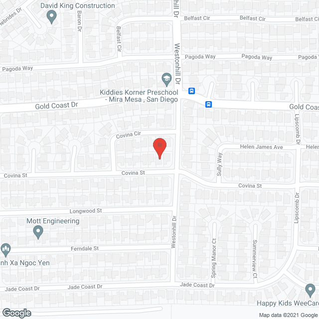 Map of the neighborhood around Emmaus Care I