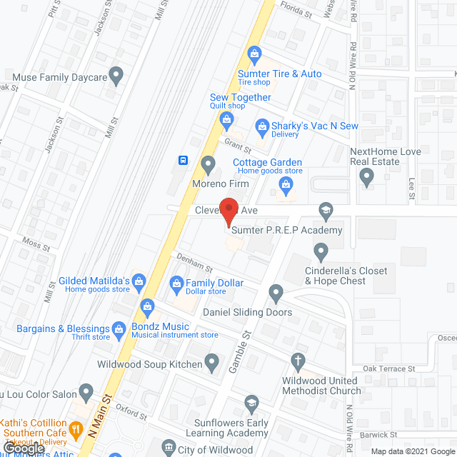 Map of the neighborhood around Vista Ridge of Wildwood