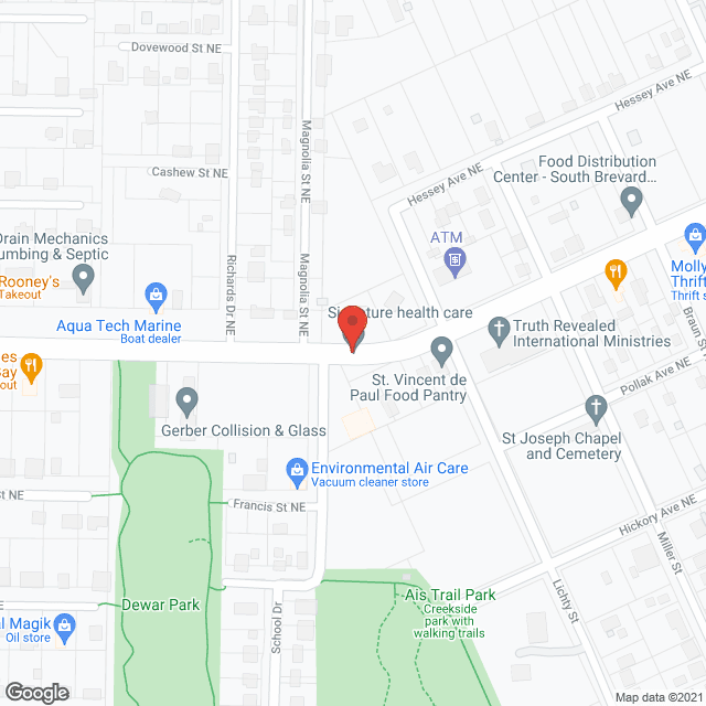 Map of the neighborhood around Vista Ridge of Palm Bay