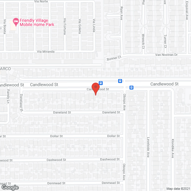 Map of the neighborhood around D Cardale