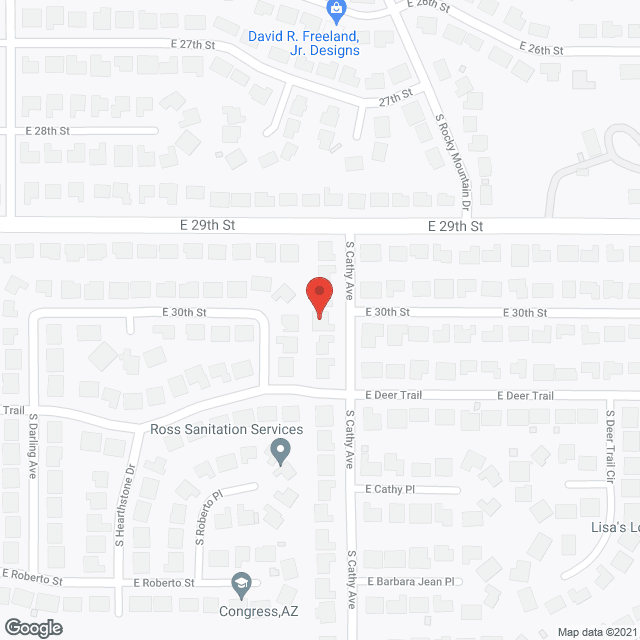 Map of the neighborhood around Autumn House