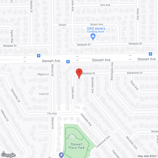 Map of the neighborhood around Sun Valley Care Home
