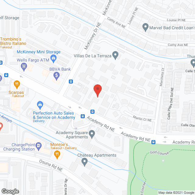 Map of the neighborhood around Treasured Memories Elder Care