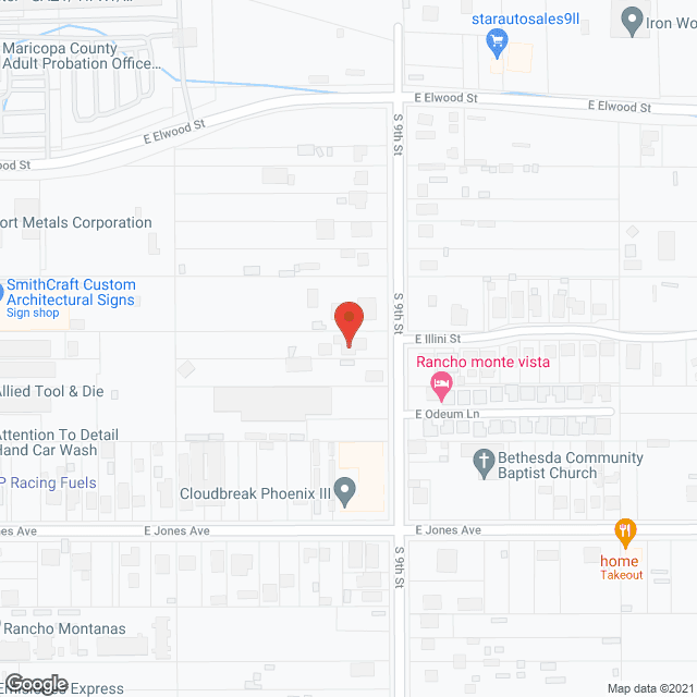 Map of the neighborhood around Palatrone Supervisory Care Hm