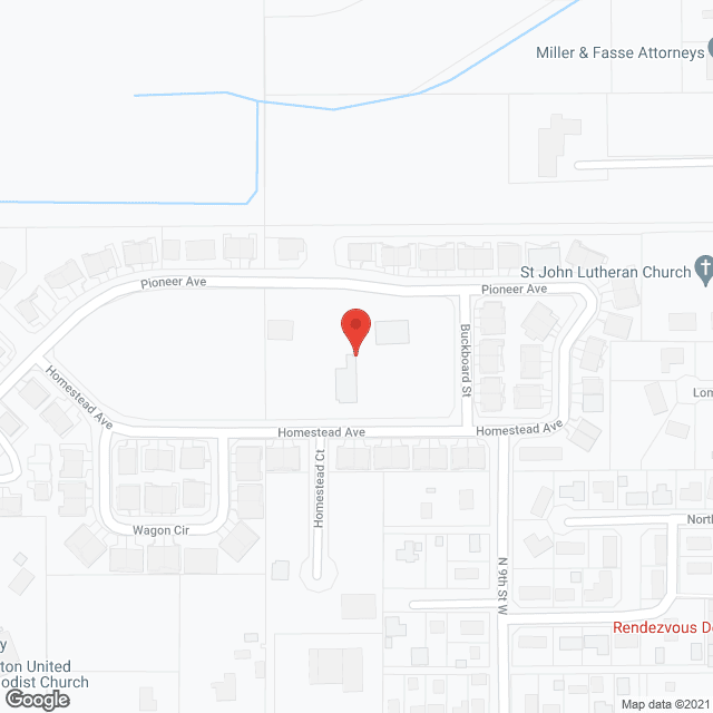 Map of the neighborhood around Homestead Living
