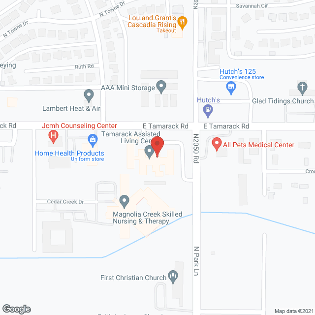 Map of the neighborhood around Tamarack Retirement Suites