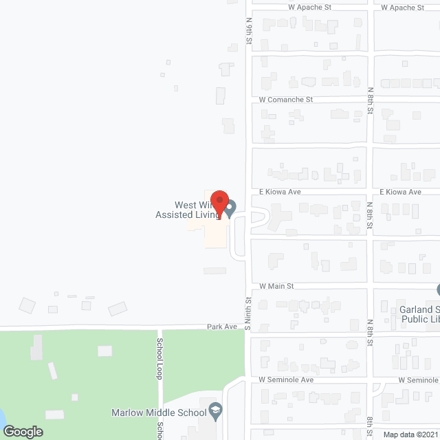 Map of the neighborhood around West Wind Assisted Living