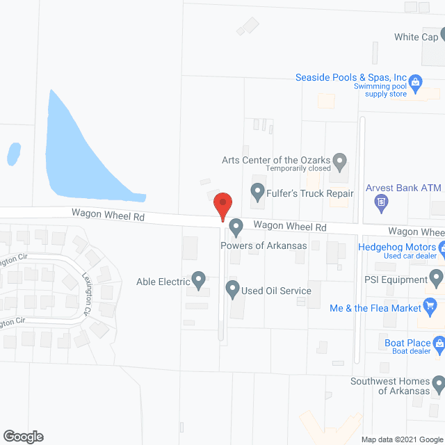 Map of the neighborhood around Rocking Chair Inn
