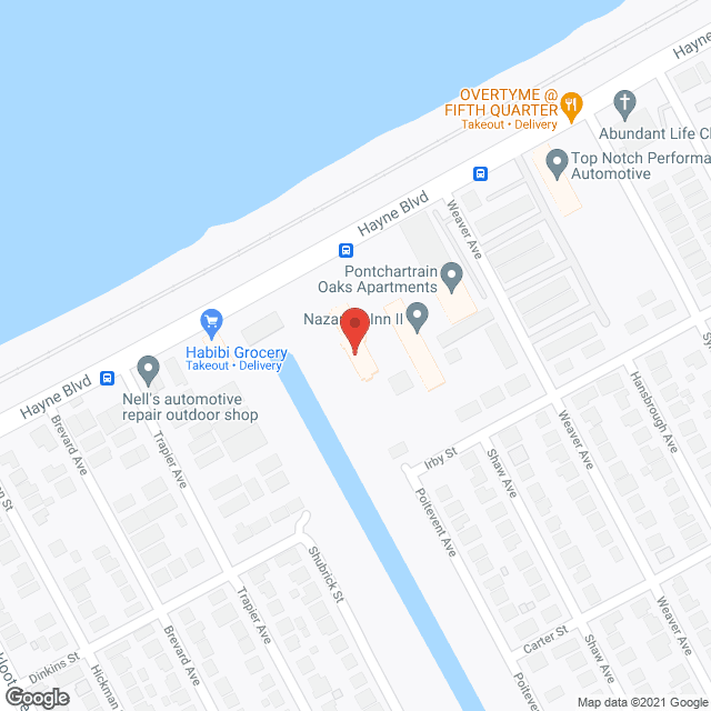 Map of the neighborhood around Nazareth Inn