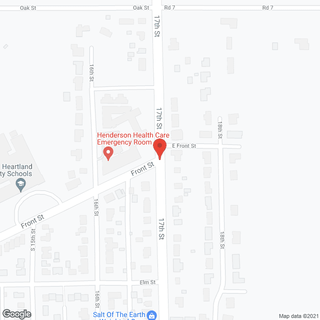 Map of the neighborhood around Henderson Nursing Home