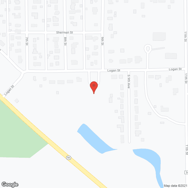 Map of the neighborhood around Good Samaritan Society-Scribner