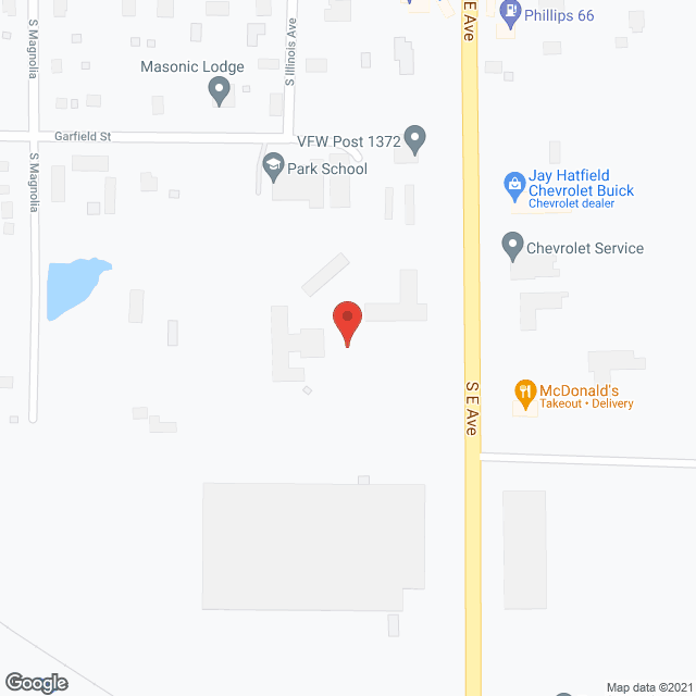 Map of the neighborhood around The Autumn Place