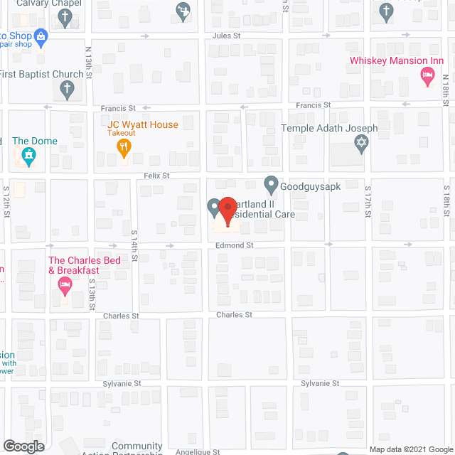 Map of the neighborhood around Heartland II Rcf