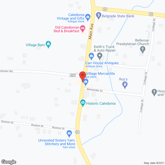 Map of the neighborhood around Goggin Boarding Home