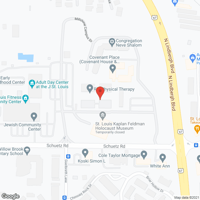 Map of the neighborhood around Convenant House-Chai Apts