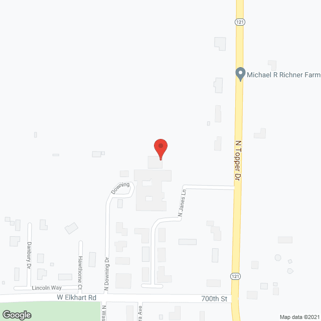 Map of the neighborhood around Vonderlieth Living Ctr Inc