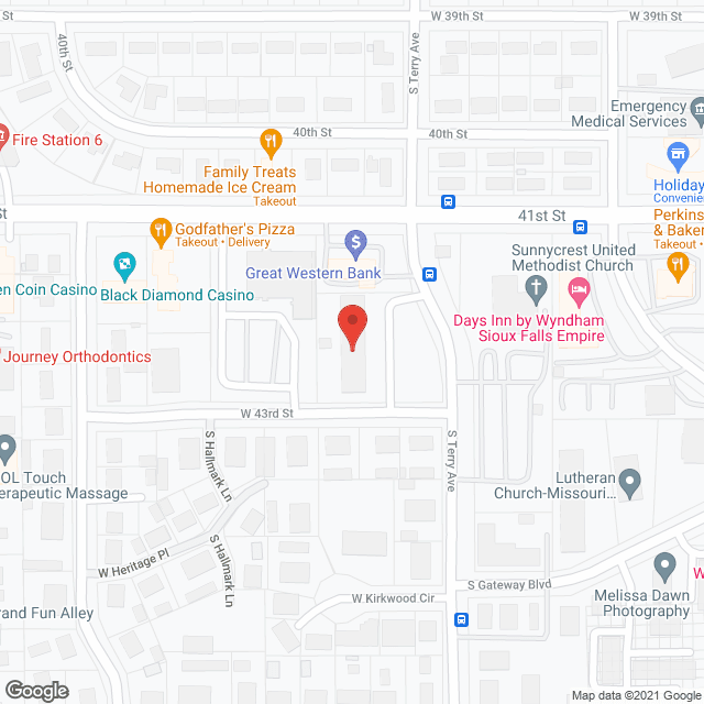 Map of the neighborhood around Canterbury House
