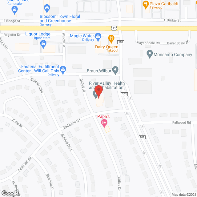 Map of the neighborhood around Sunwood Good Samartian Ctr