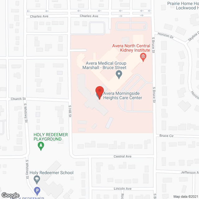 Map of the neighborhood around Weiner Memorial Medical Ctr