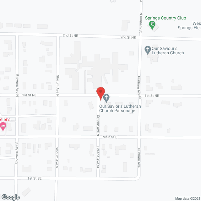 Map of the neighborhood around Weskota Manor