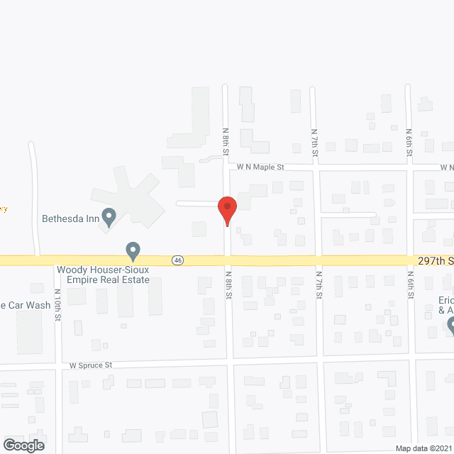 Map of the neighborhood around Bethesda Home