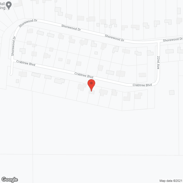 Map of the neighborhood around Crabtree Senior Home
