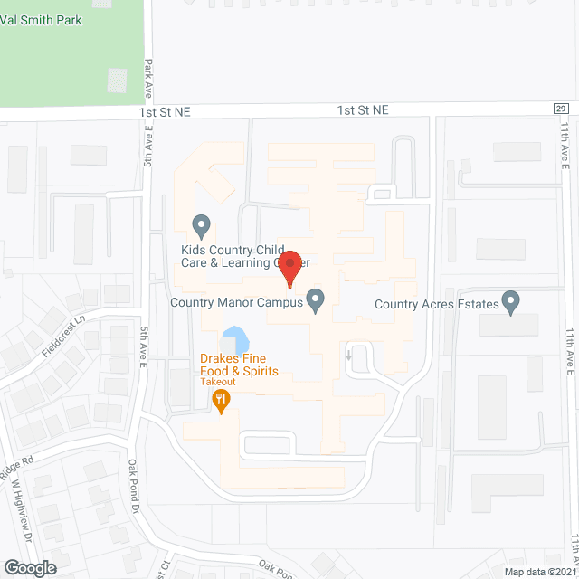 Map of the neighborhood around The Country Villa