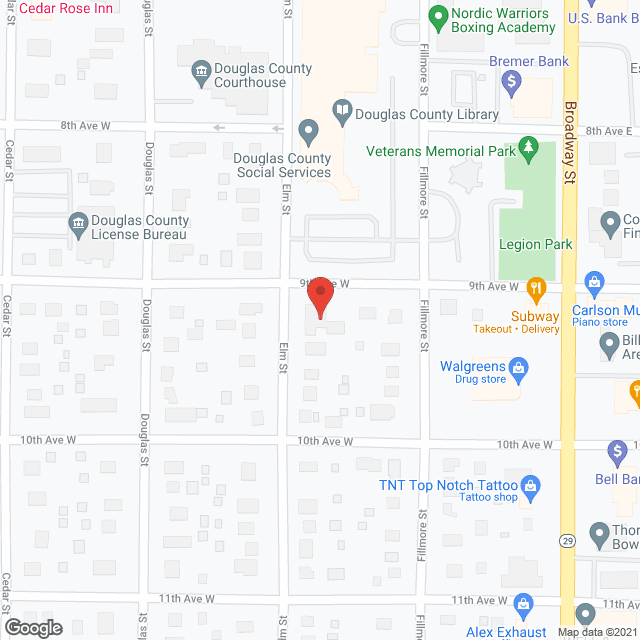 Map of the neighborhood around St Lukes Home