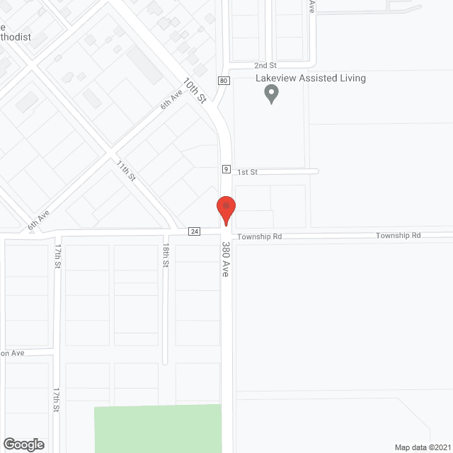 Map of the neighborhood around Lakeview Assisted Living