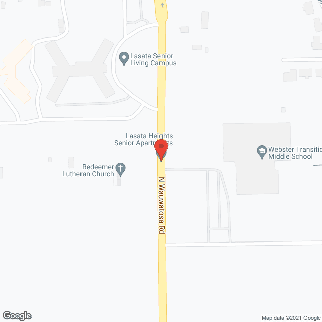 Map of the neighborhood around Lasata Heights Retirement Ctr