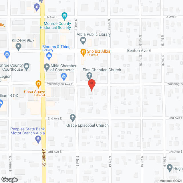 Map of the neighborhood around Brees Rest Home