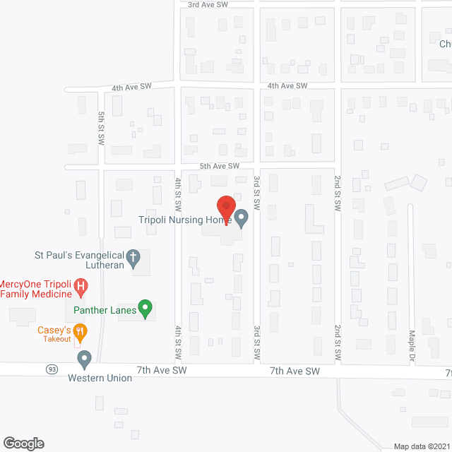 Map of the neighborhood around Tripoli Nursing Home