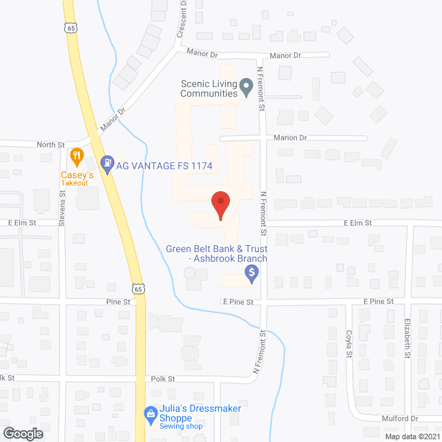 Map of the neighborhood around Cedar Ridge Apartments