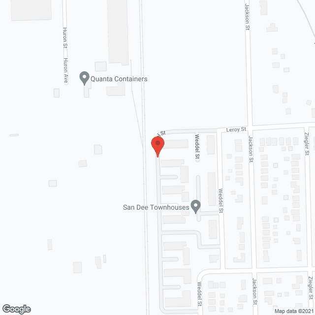 Map of the neighborhood around San-Dee Apartments
