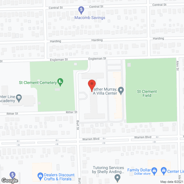 Map of the neighborhood around Dunn Senior Citizens Apts