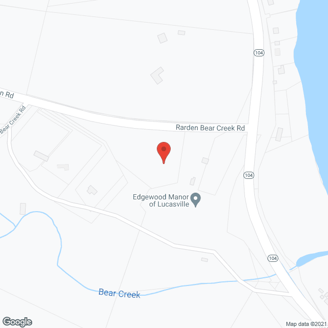 Map of the neighborhood around Edgewood Manor of Lucasville