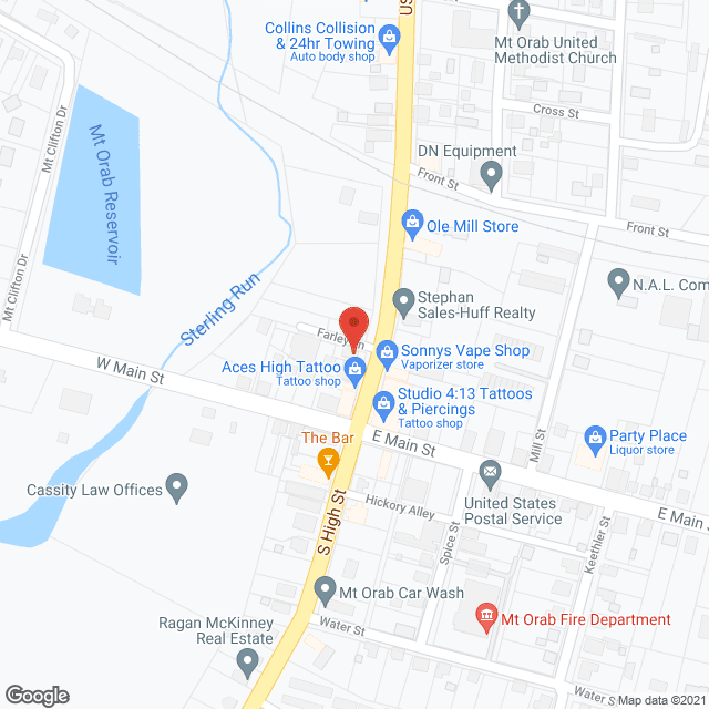 Map of the neighborhood around Sunshine Residential Care