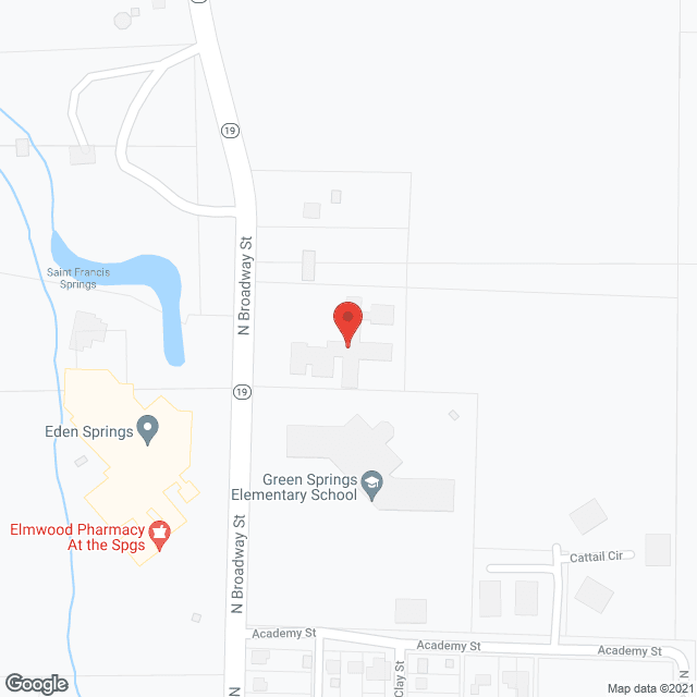 Map of the neighborhood around Eden Springs Assisted Living East LLC