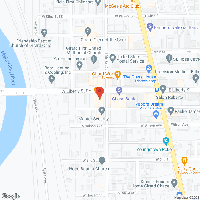 Map of the neighborhood around Windsor House Parent Account