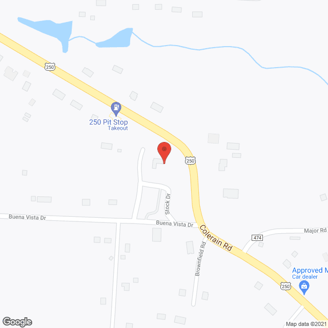 Map of the neighborhood around Hadzima Care Home