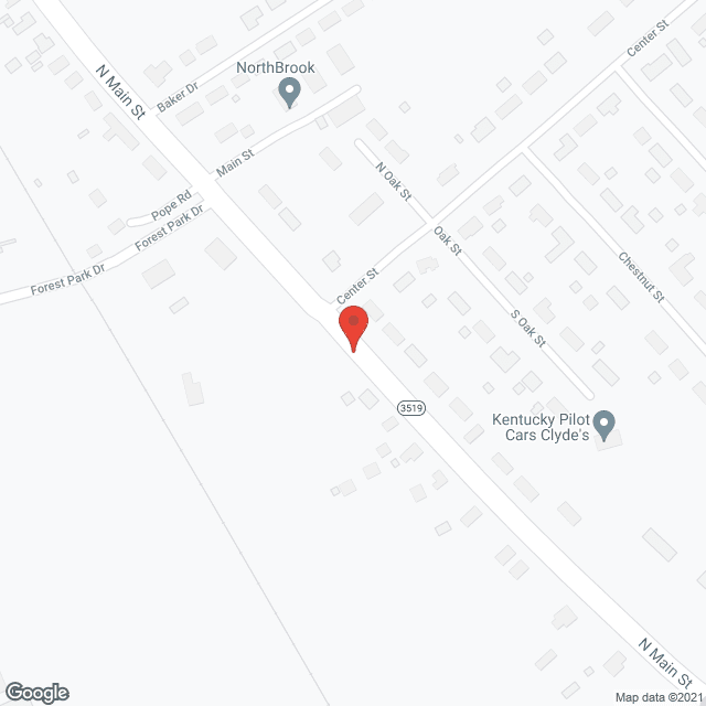 Map of the neighborhood around Russellville Active Day Ctr