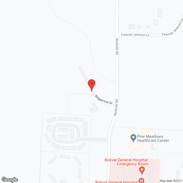 Map of the neighborhood around Ridgecrest Apartments